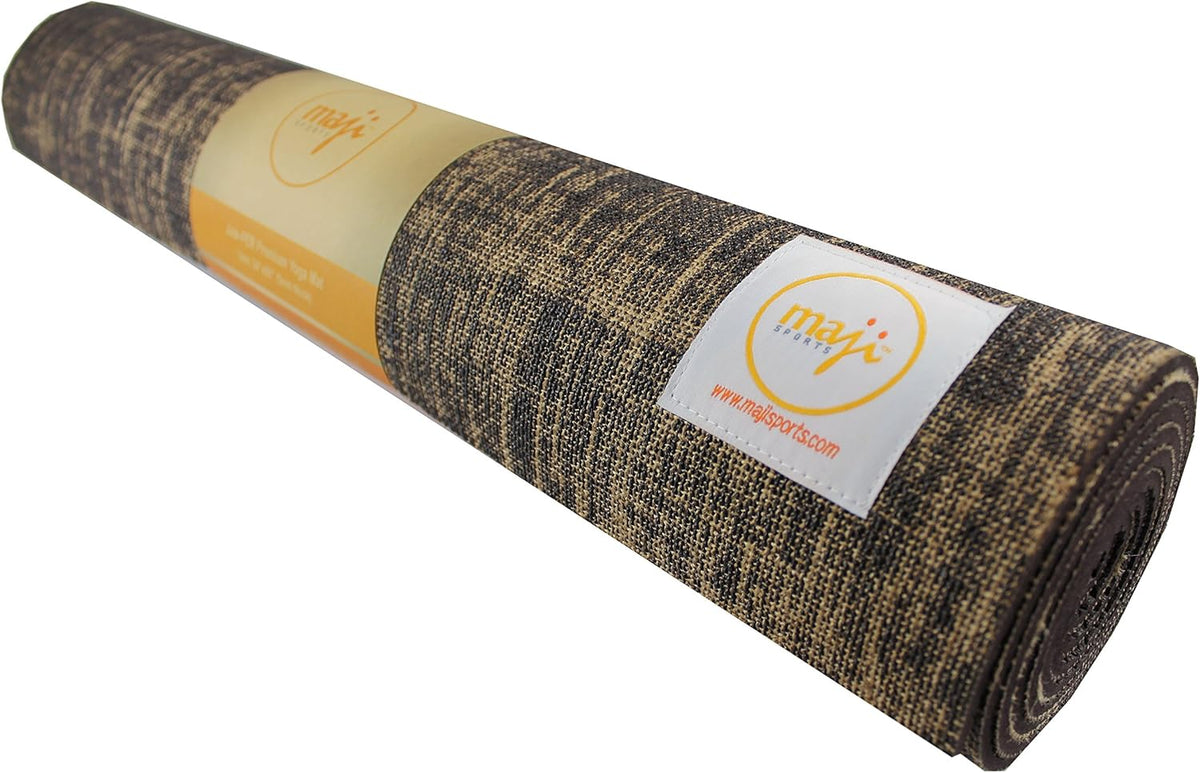 Maji Sports Jute Premium Eco Yoga Mat + Foot Massager (7.5Cm X 17.5Cm)