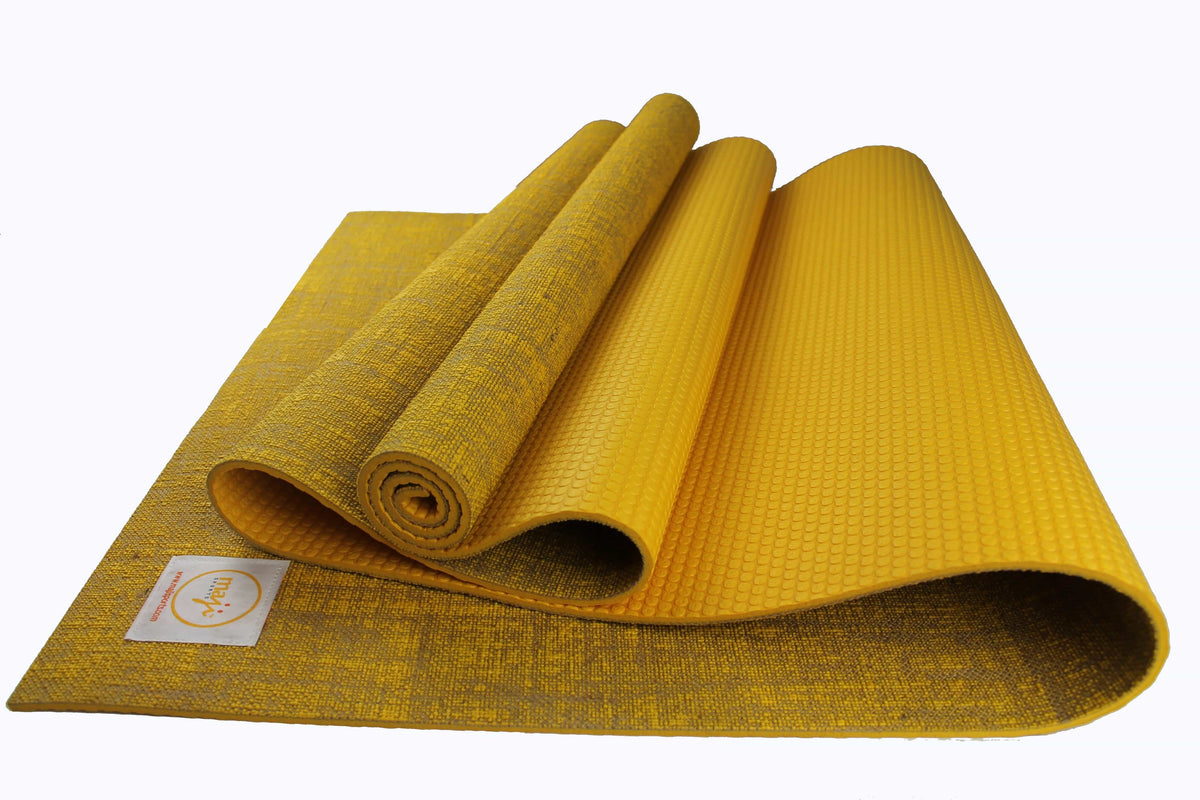 Maji Sports Jute Premium Eco Yoga Mat + Foot Massager (7.5Cm X 17.5Cm)
