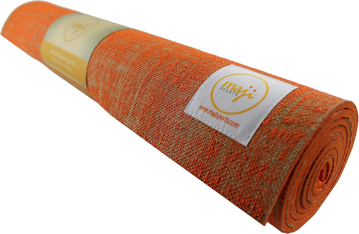 Maji Sports Jute Premium Eco Yoga Mat + Foot Massager (7.5Cm X 17.5Cm)