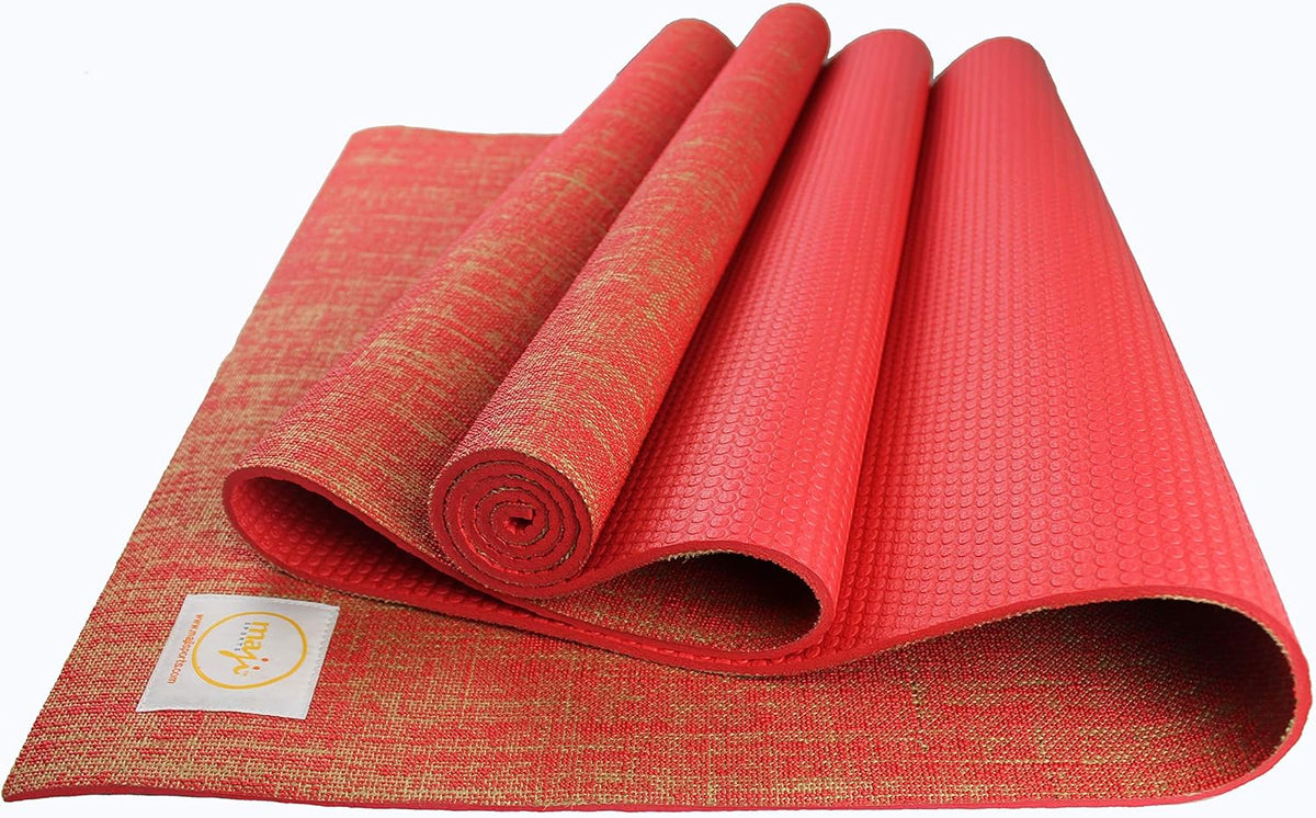 Maji Sports Jute Premium Eco Yoga Mat + Foot Massager (7.5Cm X 17.5Cm)
