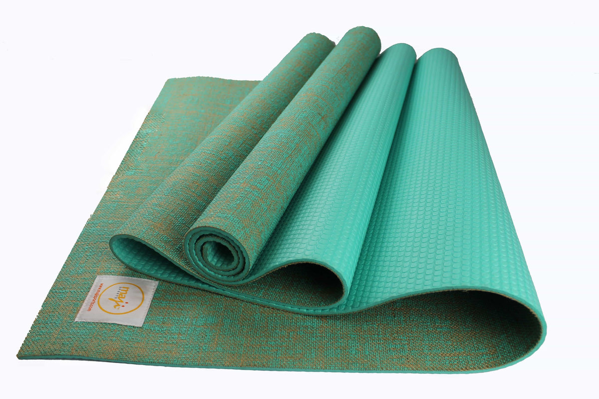 Maji Sports Jute Premium Eco Yoga Mat + Foot Massager (7.5Cm X 17.5Cm)