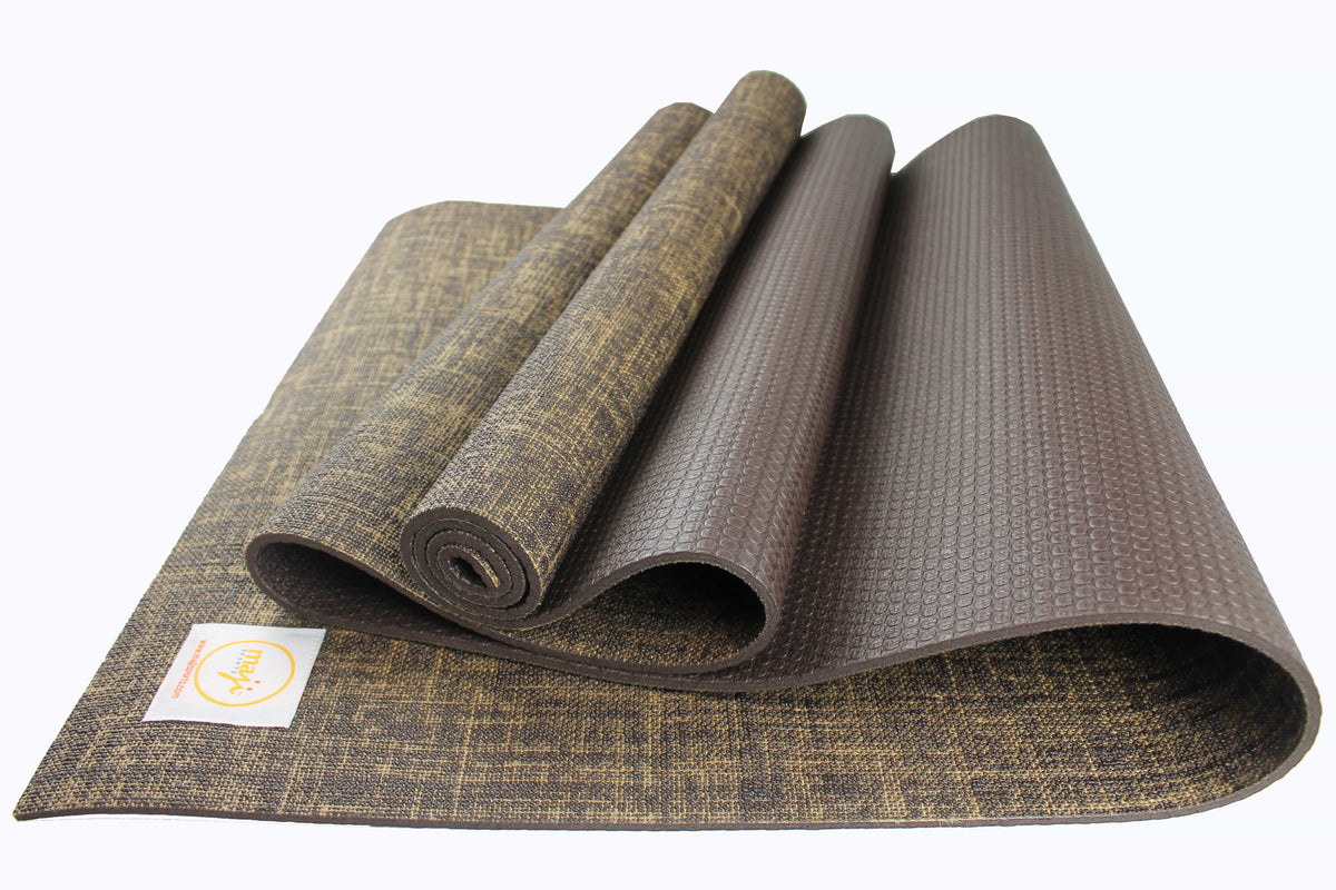 Maji Sports Jute Premium Eco Yoga Mat + Foot Massager (7.5Cm X 17.5Cm)