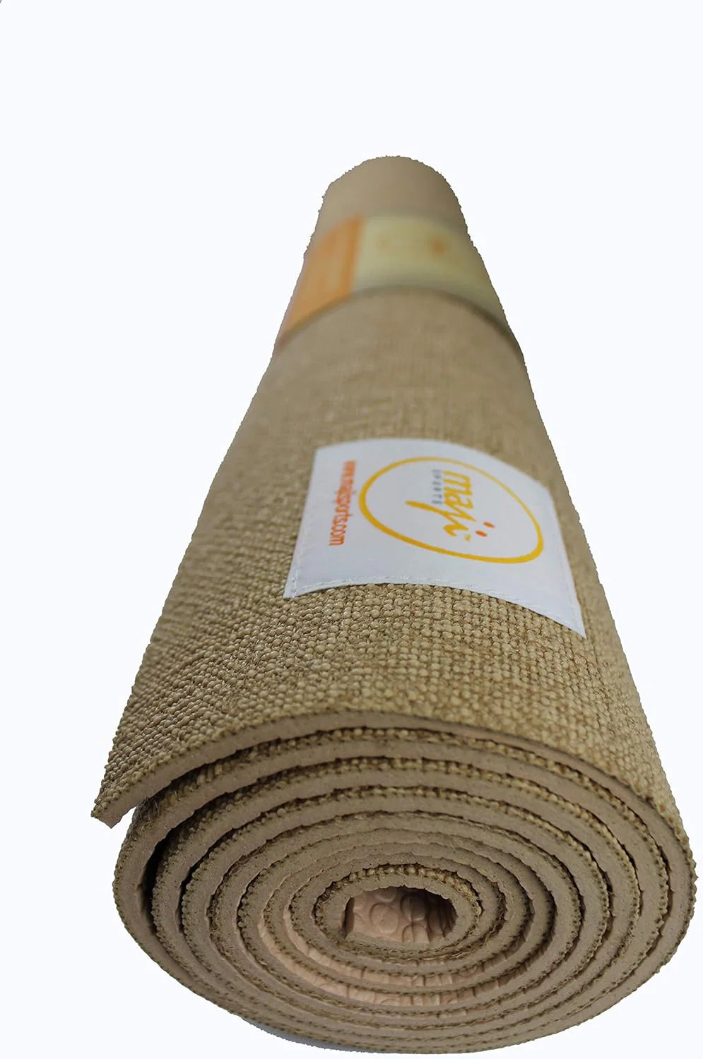 Maji Sports Jute Premium Eco Yoga Mat + Foot Massager (7.5Cm X 17.5Cm)