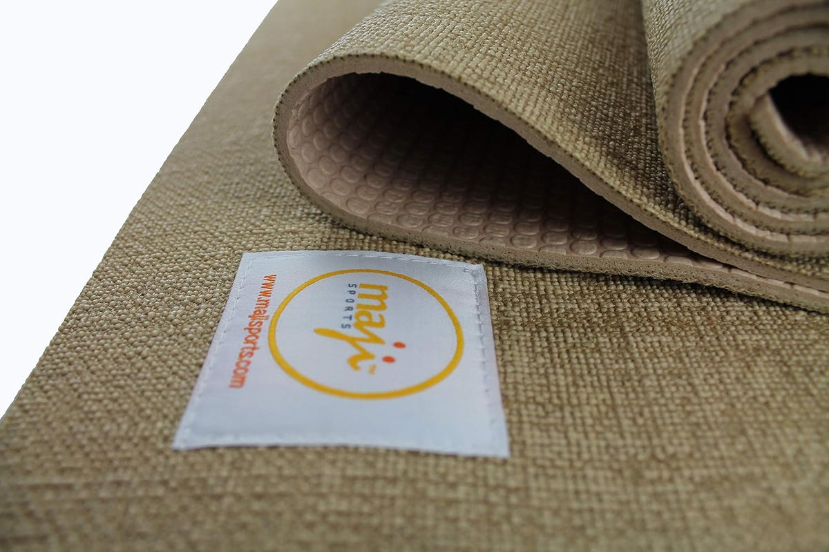 Maji Sports Jute Premium Eco Yoga Mat + Foot Massager (7.5Cm X 17.5Cm)